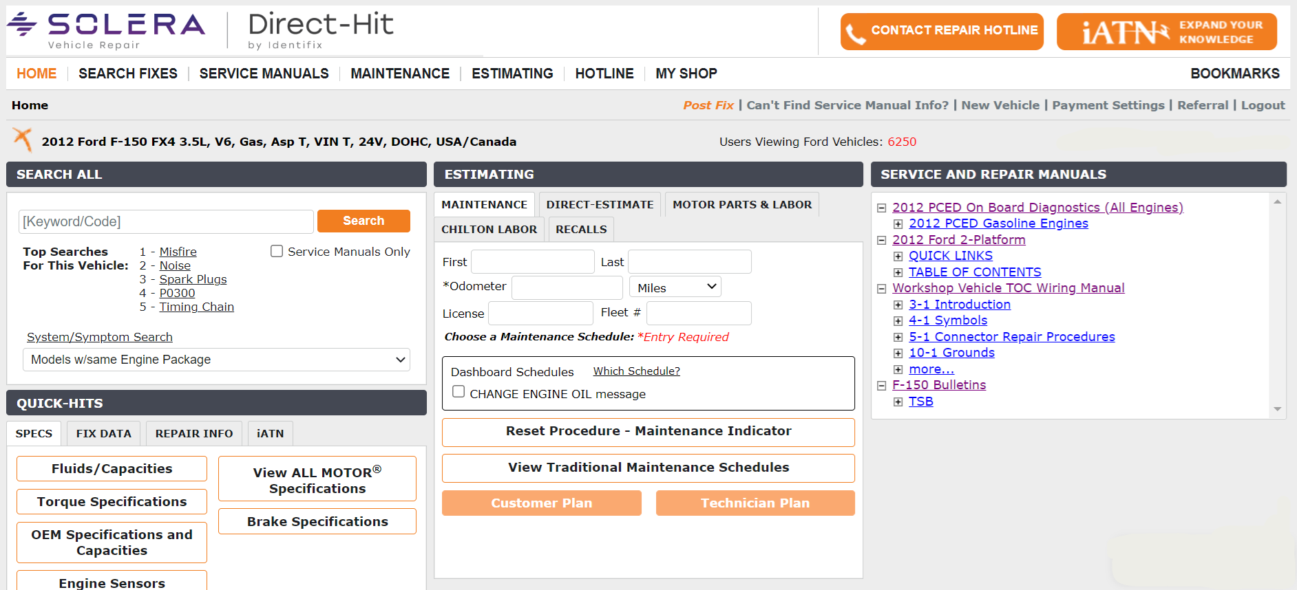 Identifix Direct Hit Auto Repair Software